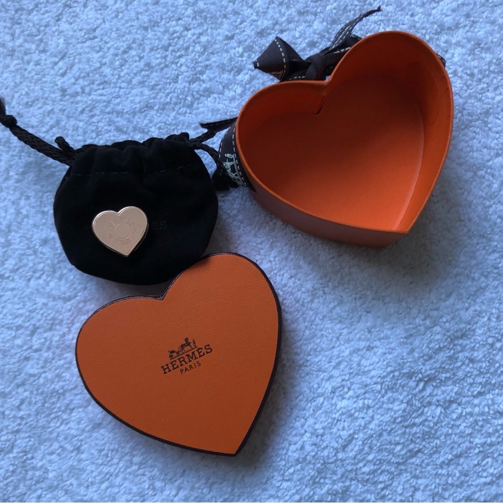 Hermès twilly scarf heart ring BNWT